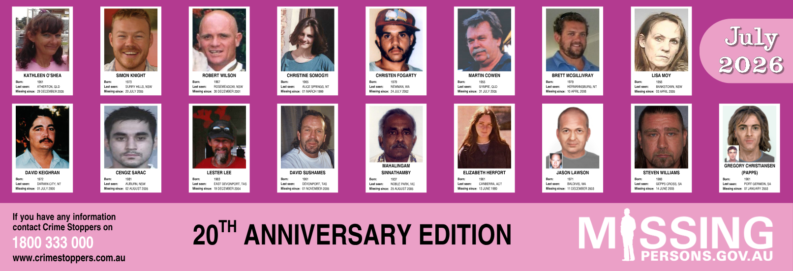 20th anniversary special edition poster