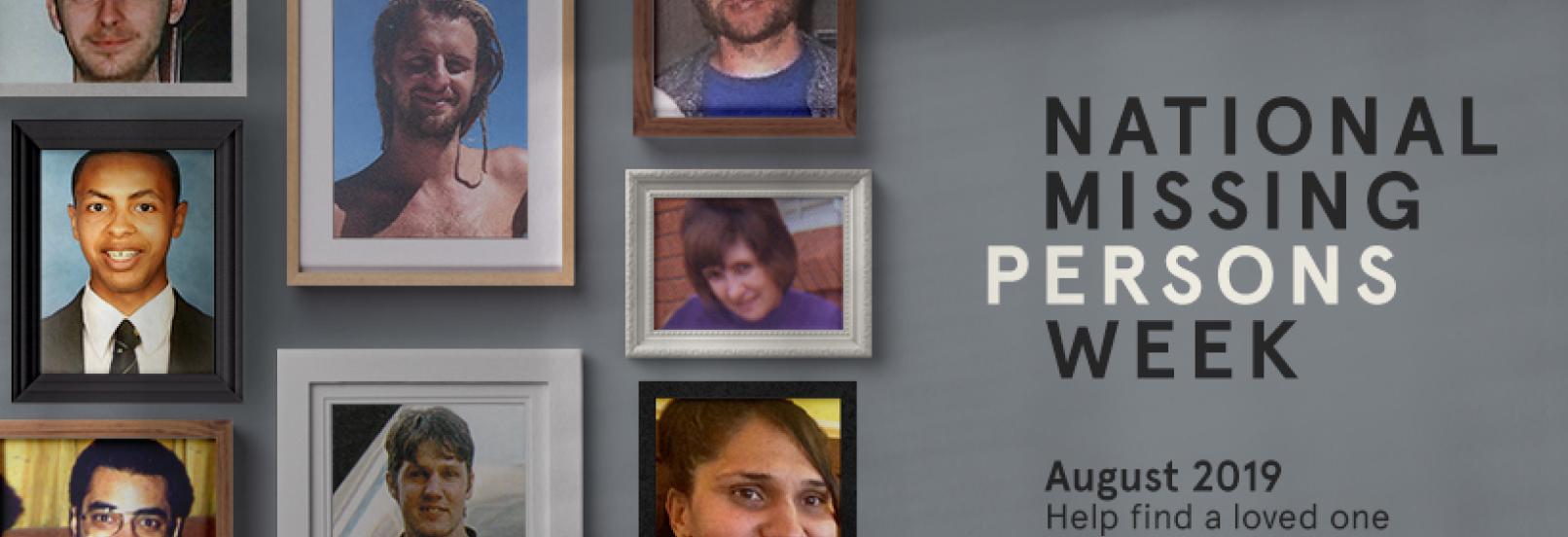 National Missing Persons Week Campaign Image